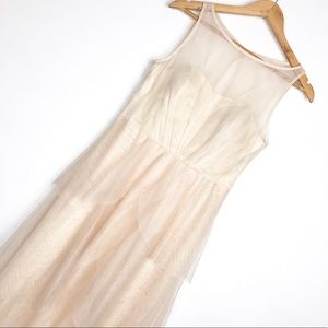 NWT Donna Morgan Prom Wedding Pageant Almond gown